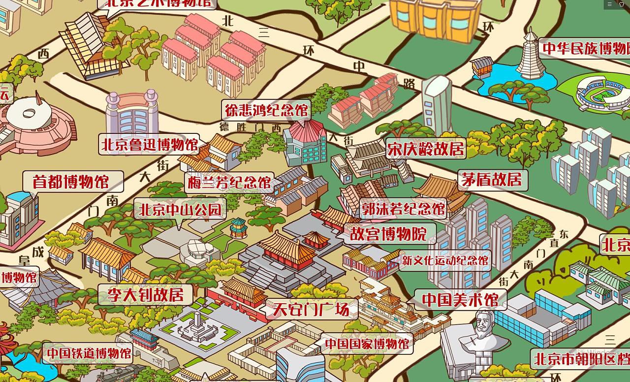 曹县手绘地图景区的文化印记